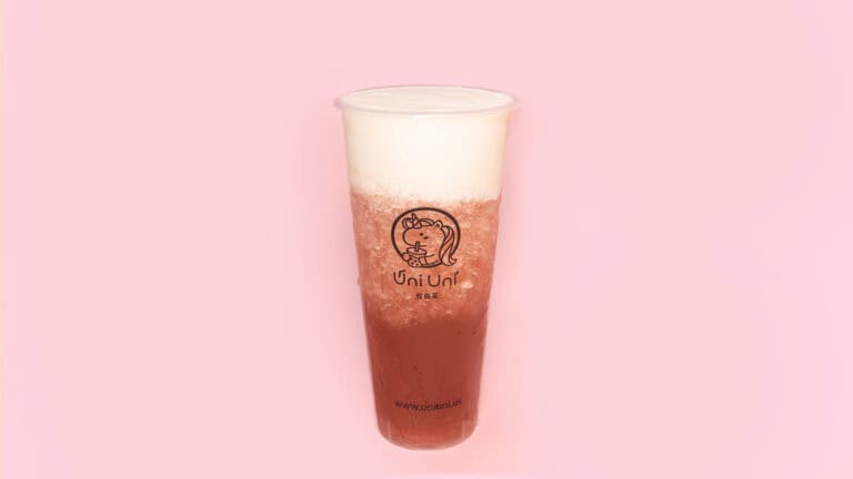 Grape Jasmine Green Tea with Cheese Foam