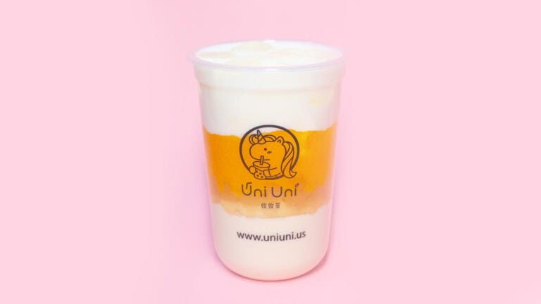 Peach Yogurt with Crystal Boba