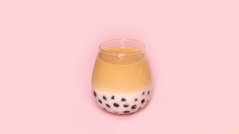 Ceylon Black Tea Latte with Tapioca