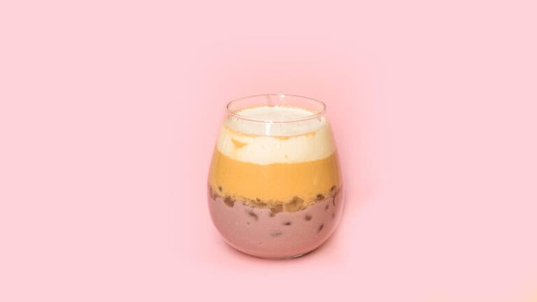 Taro Osmanthus Milk Tea with Crystal Boba