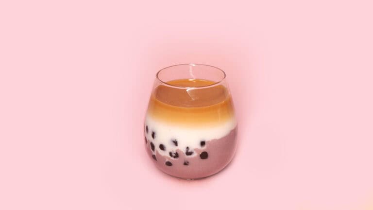 Taro Black Tea Latte with Tapioca