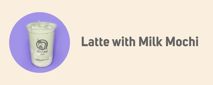 Latte with Milk Mochi