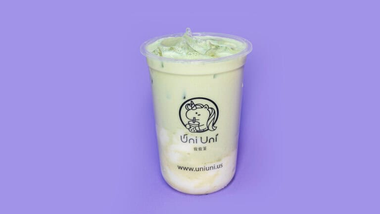 Matcha Latte with Milk Mochi