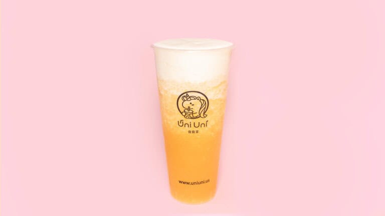 Pineapple Jasmine Green Tea with Cheese Foam