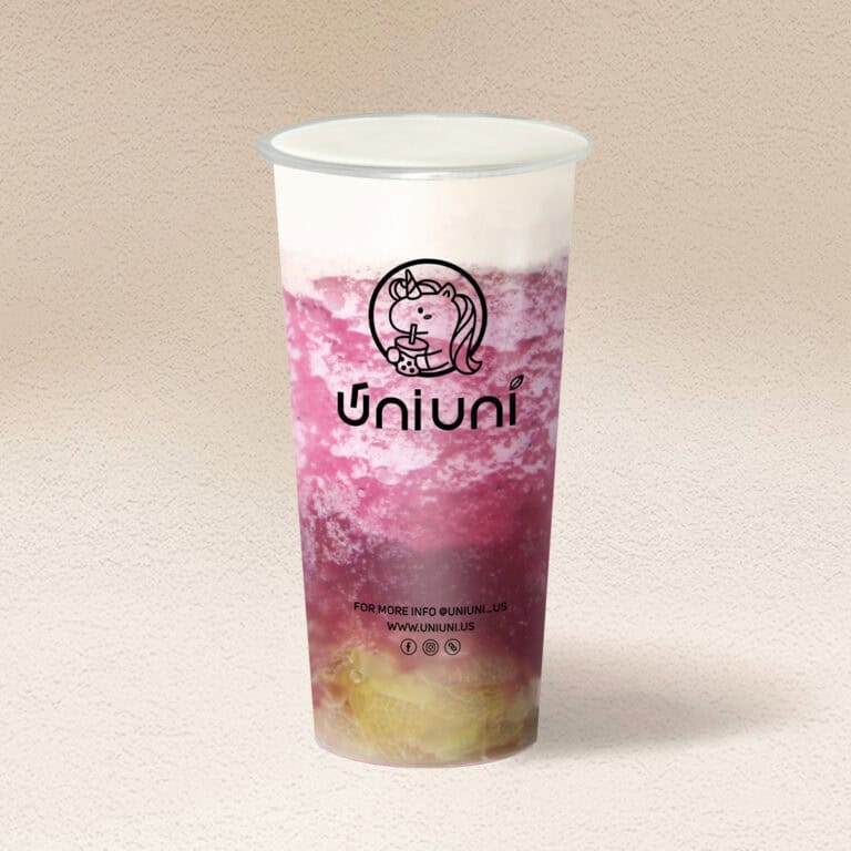 Grape Jasmine Green Tea with Cheese Foam