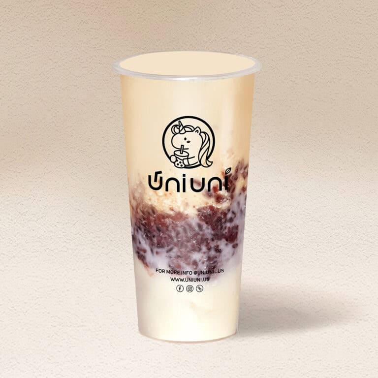 Signature Milk Tea with Purple Sticky Rice